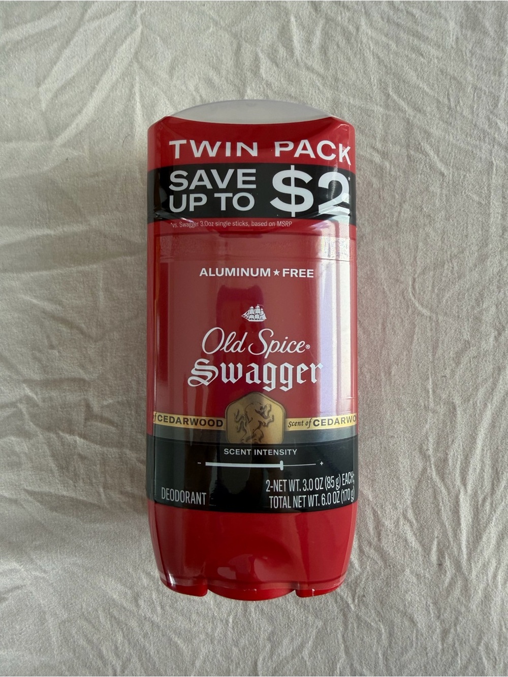 Old Spice Swagger Cedarwood Deodorant Stick - Red (Twin Pack)